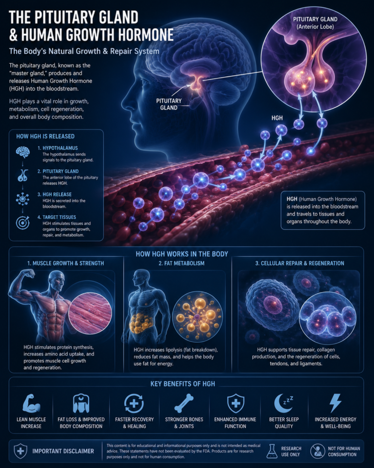 What is HGH human growth hormone illustration