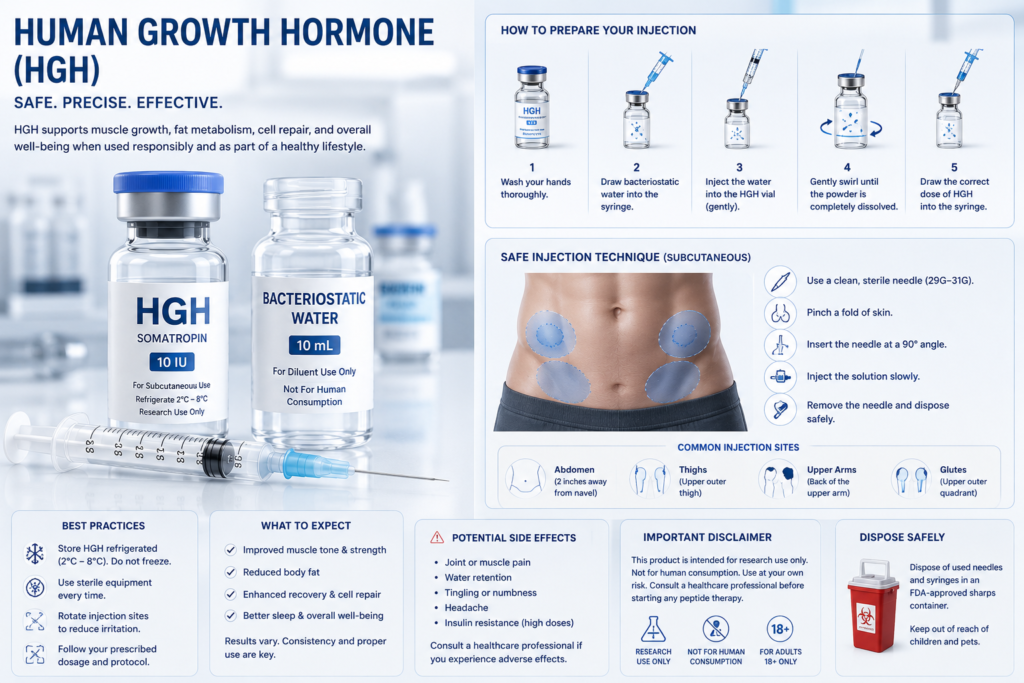 How to use HGH injections safely
