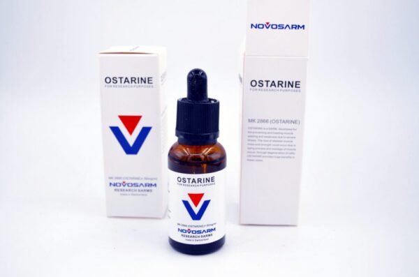 HilmaElite Ostarine MK 2866 50mg/ml liquid solution bottle with measured dropper